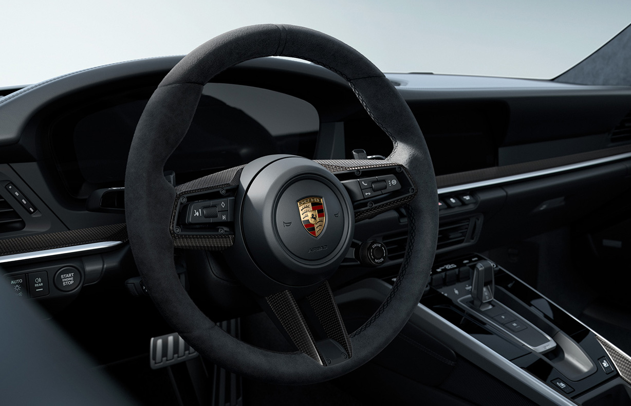 Race-Tex GT Sport Steering Wheel (992.2) : Suncoast Porsche Parts